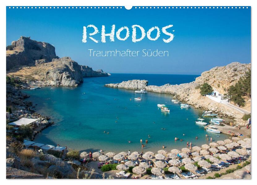Rhodos - Traumhafter Süden (Wandkalender 2026 DIN A2 quer) CALVENDO Monatskalender