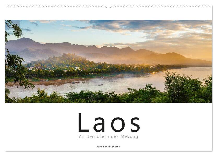 Laos - An den Ufern des Mekong (Wandkalender 2026 DIN A2 quer) CALVENDO Monatskalender