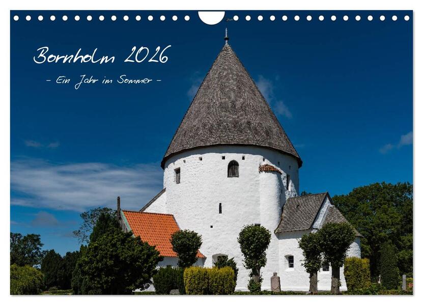 Bornholm 2026 Ein Jahr im Sommer (Wandkalender 2026 DIN A4 quer) CALVENDO Monatskalender
