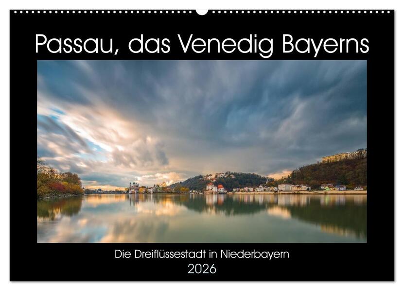 Passau das Venedig Bayerns (Wandkalender 2026 DIN A2 quer) CALVENDO Monatskalender