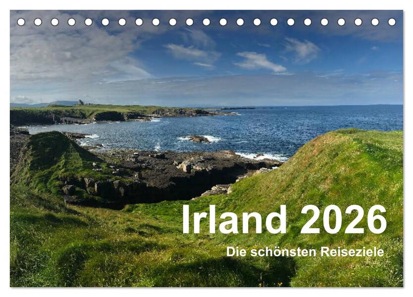 Irland 2026 - Die schönsten Reiseziele (Tischkalender 2026 DIN A5 quer) CALVENDO Monatskalender