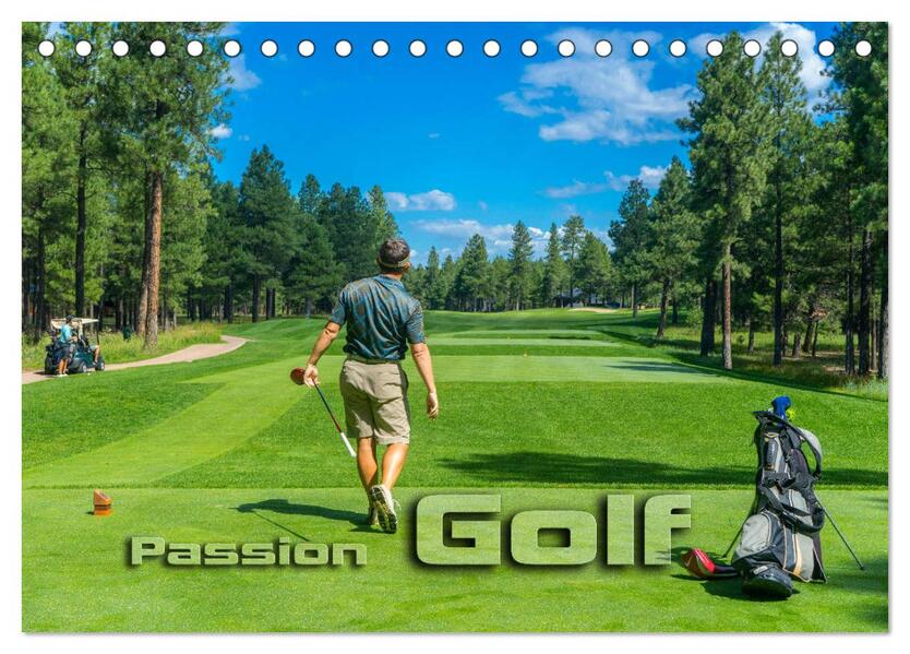 Passion Golf (Tischkalender 2026 DIN A5 quer) CALVENDO Monatskalender