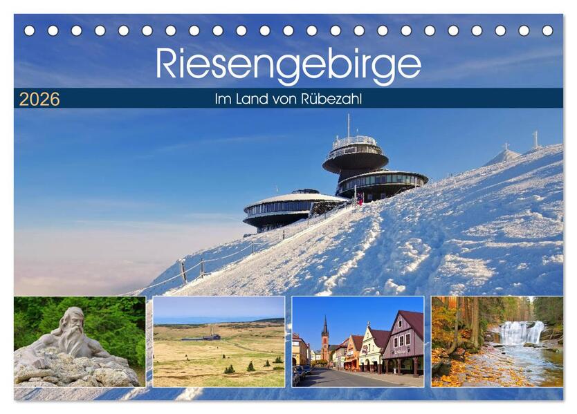 Riesengebirge - Im Land von Rübezahl (Tischkalender 2026 DIN A5 quer) CALVENDO Monatskalender