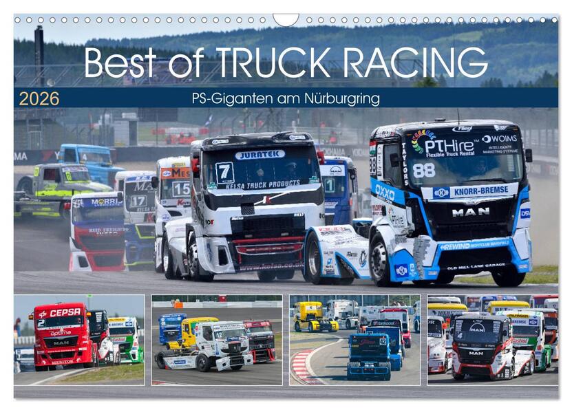 Best of TRUCK RACING (Wandkalender 2026 DIN A3 quer) CALVENDO Monatskalender