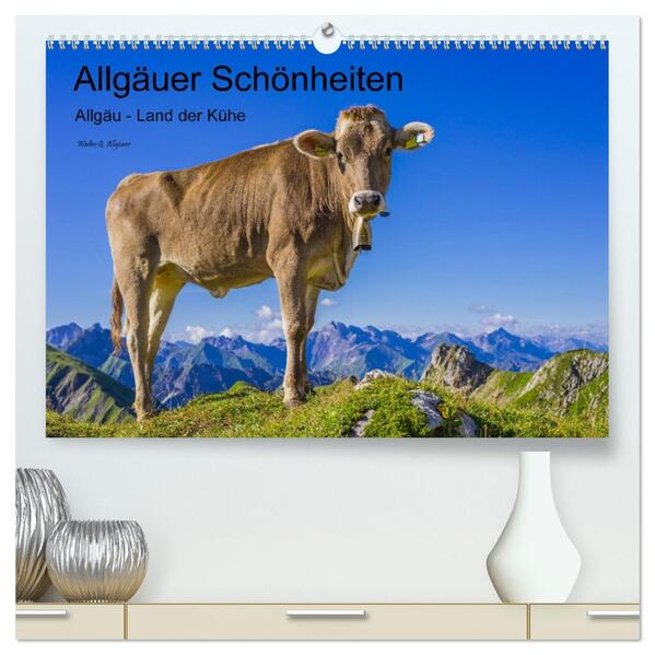 Allgäuer Schönheiten Allgäu - Land der Kühe (hochwertiger Premium Wandkalender 2026 DIN A2 quer) Kunstdruck in Hochglanz