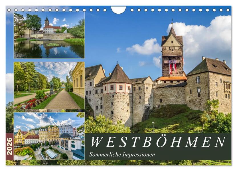 WESTBÖHMEN Sommerliche Impressionen (Wandkalender 2026 DIN A4 quer) CALVENDO Monatskalender