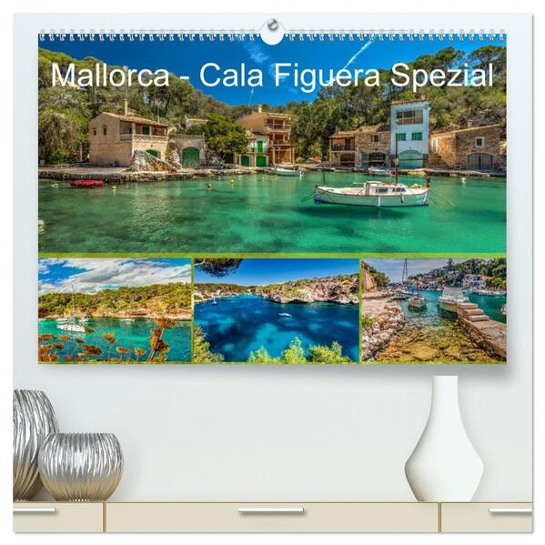 Mallorca - Cala Figuera Spezial (hochwertiger Premium Wandkalender 2026 DIN A2 quer) Kunstdruck in Hochglanz