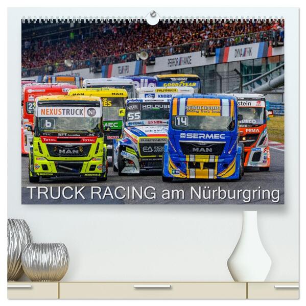 Truck Racing am Nürburgring (hochwertiger Premium Wandkalender 2026 DIN A2 quer) Kunstdruck in Hochglanz