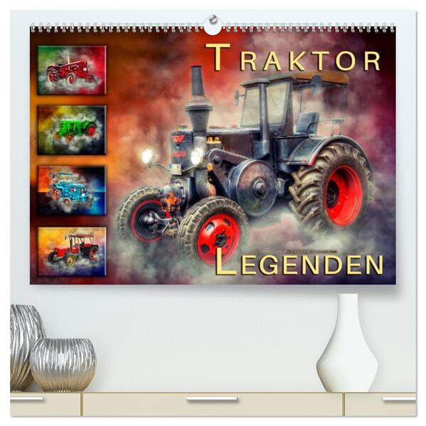 Traktor Legenden (hochwertiger Premium Wandkalender 2026 DIN A2 quer) Kunstdruck in Hochglanz