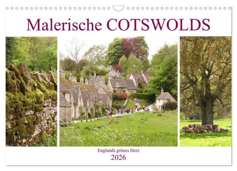 Malerische Cotswolds (Wandkalender 2026 DIN A3 quer) CALVENDO Monatskalender