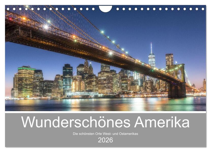 Wunderschönes Amerika (Wandkalender 2026 DIN A4 quer) CALVENDO Monatskalender