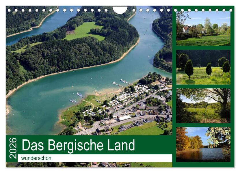 Das Bergische Land - wunderschön (Wandkalender 2026 DIN A4 quer) CALVENDO Monatskalender