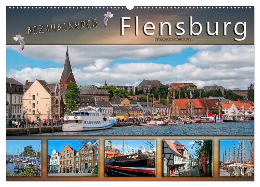 Bezauberndes Flensburg (Wandkalender 2026 DIN A2 quer) CALVENDO Monatskalender