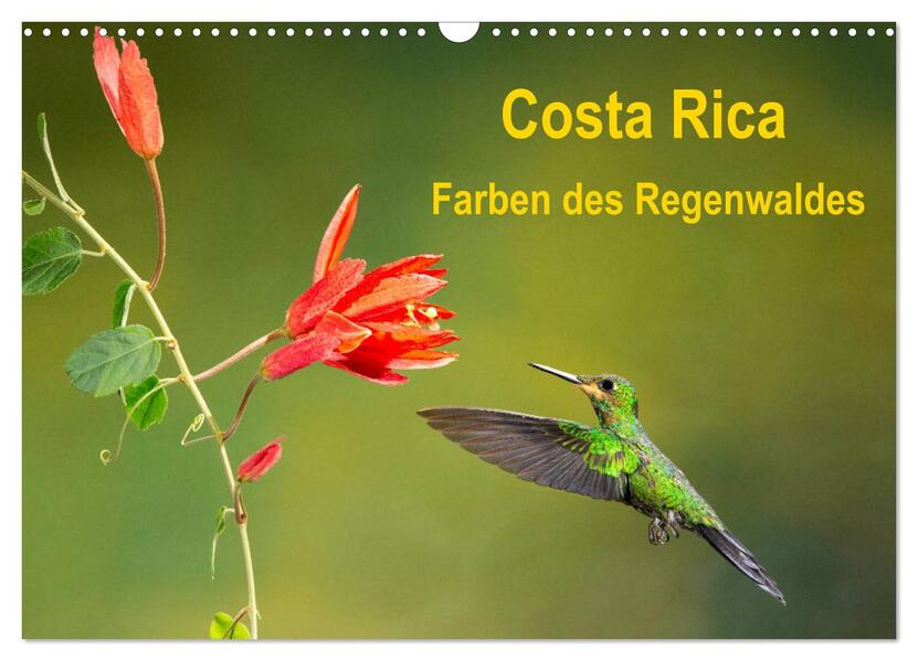 Costa Rica - Farben des Regenwaldes (Wandkalender 2026 DIN A3 quer) CALVENDO Monatskalender