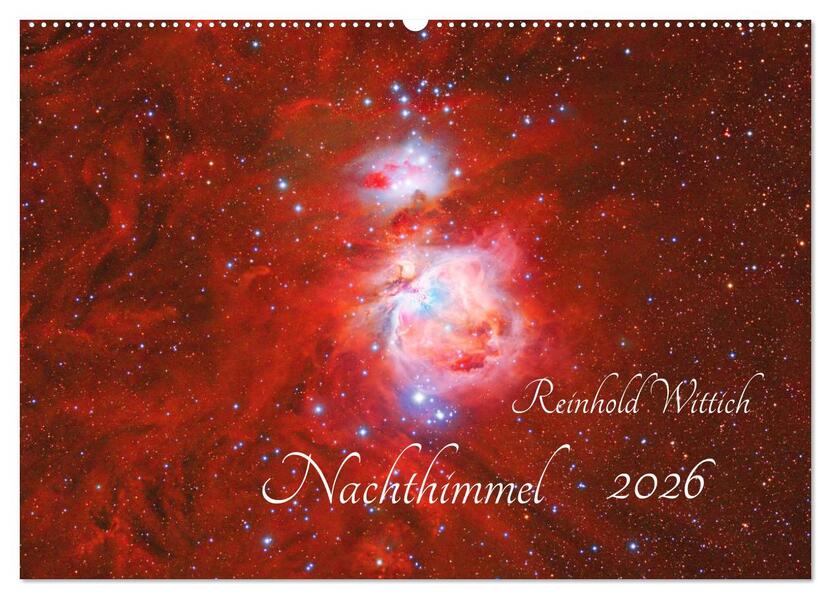 Nachthimmel (Wandkalender 2026 DIN A2 quer) CALVENDO Monatskalender