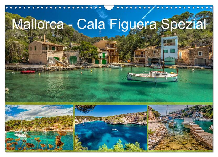Mallorca - Cala Figuera Spezial (Wandkalender 2026 DIN A3 quer) CALVENDO Monatskalender