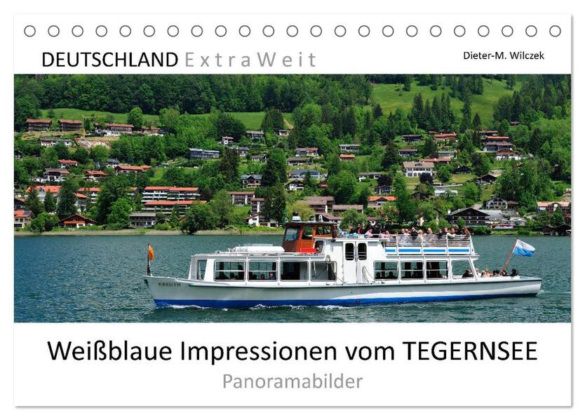Weißblaue Impressionen vom Tegernsee (Tischkalender 2026 DIN A5 quer) CALVENDO Monatskalender