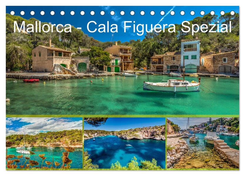 Mallorca - Cala Figuera Spezial (Tischkalender 2026 DIN A5 quer) CALVENDO Monatskalender