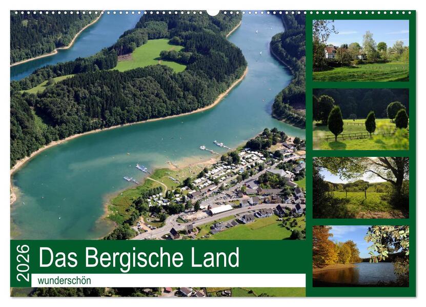 Das Bergische Land - wunderschön (Wandkalender 2026 DIN A2 quer) CALVENDO Monatskalender