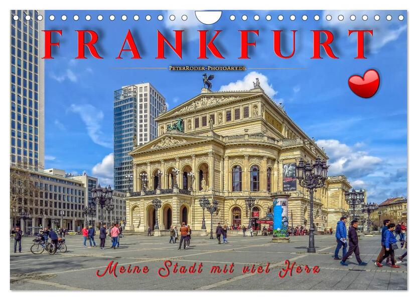 Frankfurt - meine Stadt mit viel Herz (Wandkalender 2026 DIN A4 quer) CALVENDO Monatskalender