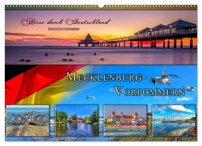Reise durch Deutschland - Mecklenburg-Vorpommern (Wandkalender 2026 DIN A2 quer) CALVENDO Monatskalender