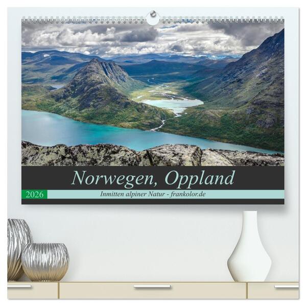 Norwegen Oppland (hochwertiger Premium Wandkalender 2026 DIN A2 quer) Kunstdruck in Hochglanz