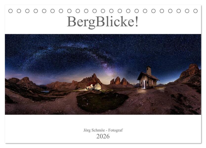 BergBlicke! (Tischkalender 2026 DIN A5 quer) CALVENDO Monatskalender