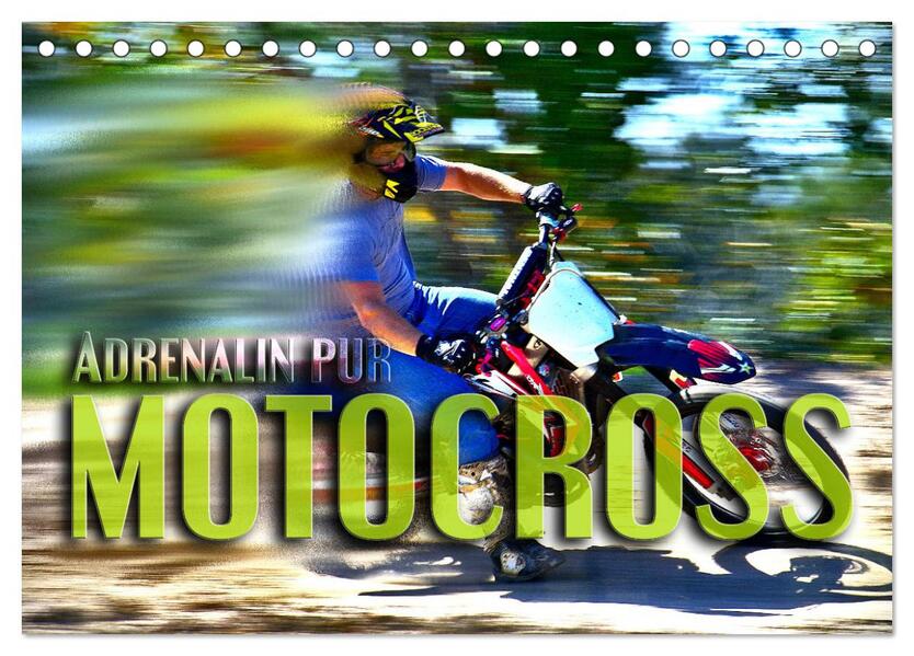 Motocross - Adrenalin pur (Tischkalender 2026 DIN A5 quer) CALVENDO Monatskalender