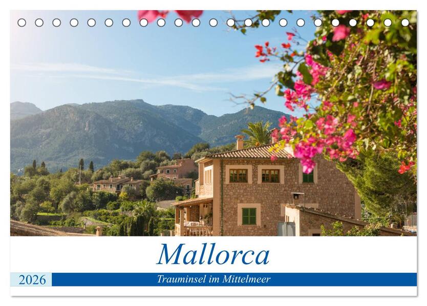 Mallorca - Trauminsel im Mittelmeer (Tischkalender 2026 DIN A5 quer) CALVENDO Monatskalender
