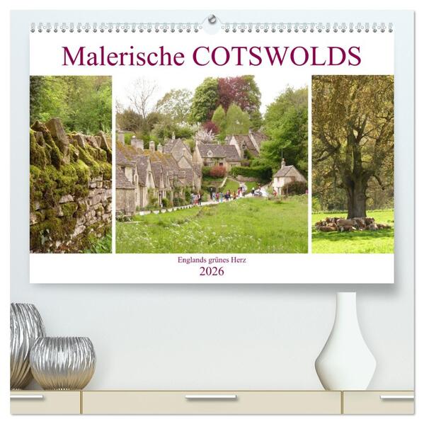 Malerische Cotswolds (hochwertiger Premium Wandkalender 2026 DIN A2 quer) Kunstdruck in Hochglanz