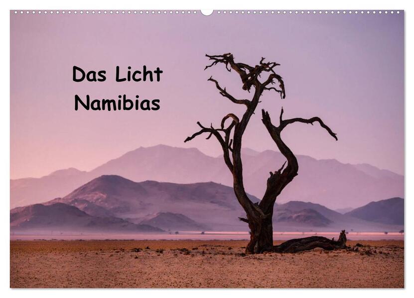 Das Licht Namibias (Wandkalender 2026 DIN A2 quer) CALVENDO Monatskalender