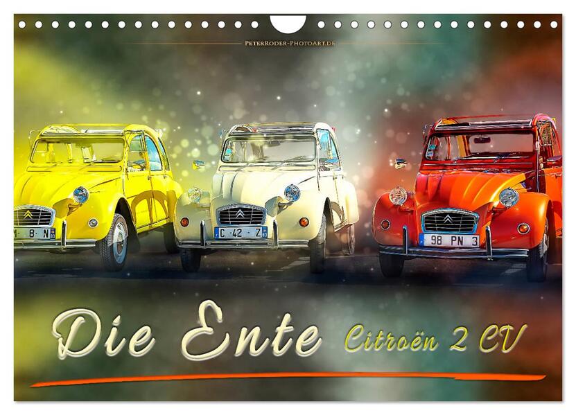 Die Ente - Citroën 2CV (Wandkalender 2026 DIN A4 quer) CALVENDO Monatskalender