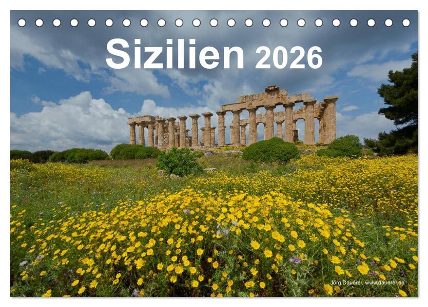 Sizilien 2026 (Tischkalender 2026 DIN A5 quer) CALVENDO Monatskalender