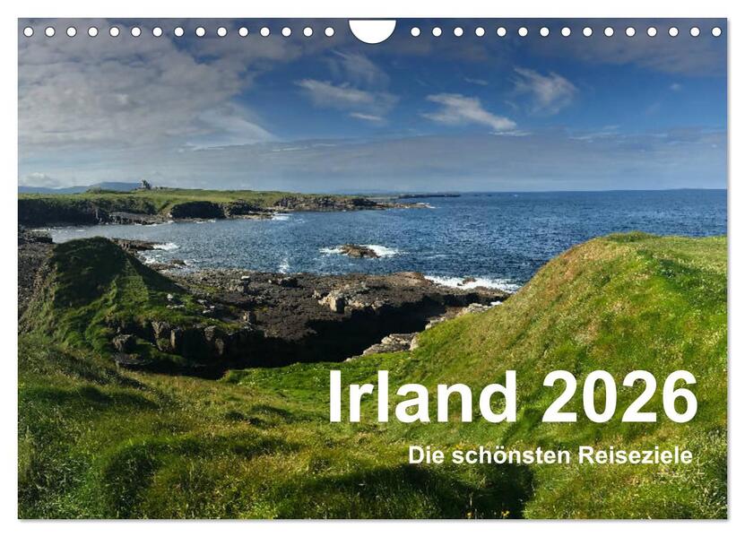 Irland 2026 - Die schönsten Reiseziele (Wandkalender 2026 DIN A4 quer) CALVENDO Monatskalender