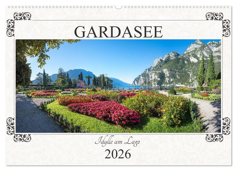 Gardasee - Idylle am Lago 2026 (Wandkalender 2026 DIN A2 quer) CALVENDO Monatskalender