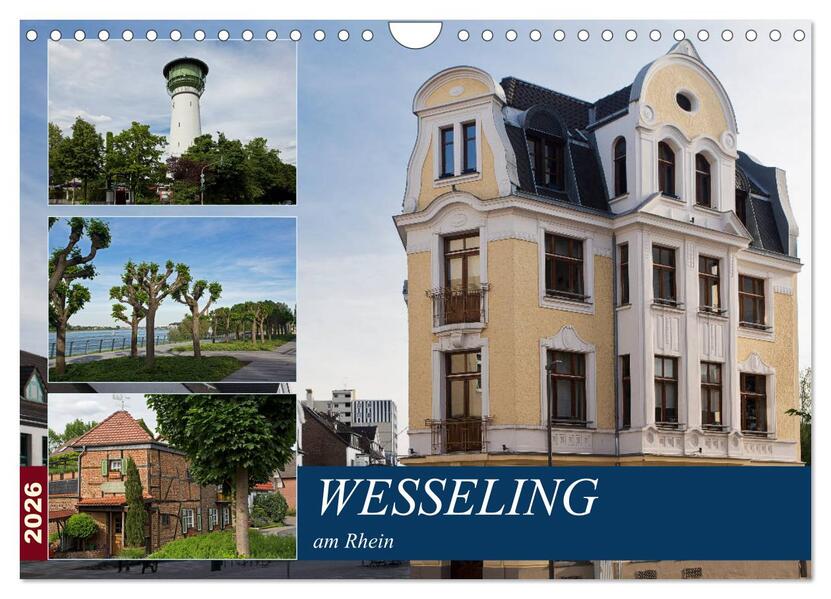 Wesseling am Rhein (Wandkalender 2026 DIN A4 quer) CALVENDO Monatskalender