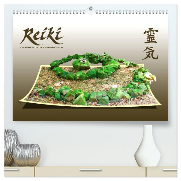 REIKI - Chakren und Lebensregeln (hochwertiger Premium Wandkalender 2026 DIN A2 quer) Kunstdruck in Hochglanz