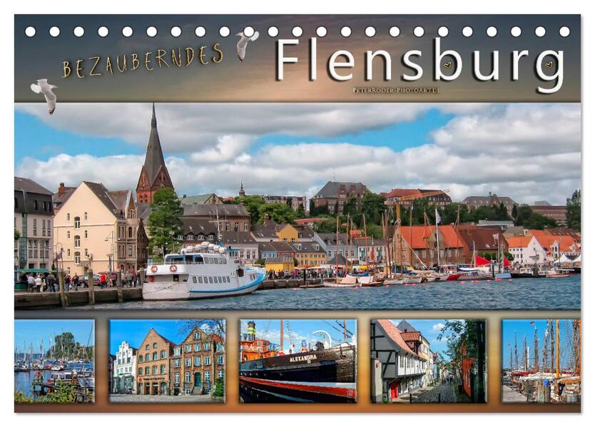 Bezauberndes Flensburg (Tischkalender 2026 DIN A5 quer) CALVENDO Monatskalender