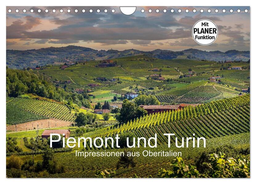 Piemont und Turin (Wandkalender 2026 DIN A4 quer) CALVENDO Monatskalender