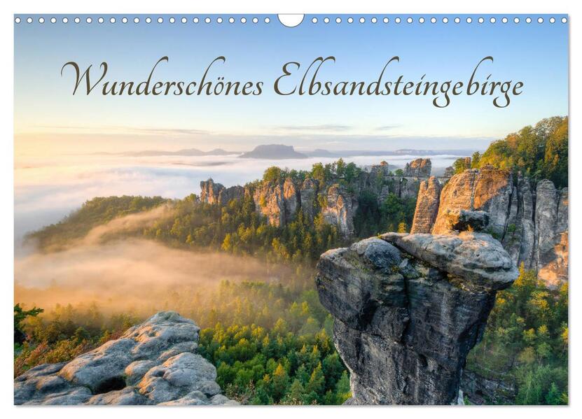 Wunderschönes Elbsandsteingebirge (Wandkalender 2026 DIN A3 quer) CALVENDO Monatskalender