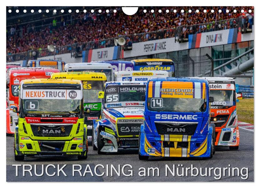 Truck Racing am Nürburgring (Wandkalender 2026 DIN A4 quer) CALVENDO Monatskalender