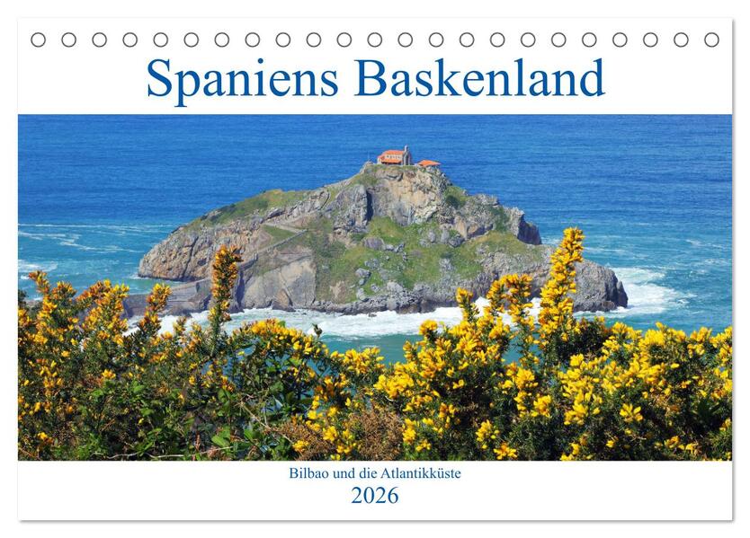 Spaniens Baskenland (Tischkalender 2026 DIN A5 quer) CALVENDO Monatskalender