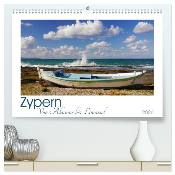 Zypern. Von Akamas bis Limassol (hochwertiger Premium Wandkalender 2026 DIN A2 quer) Kunstdruck in Hochglanz