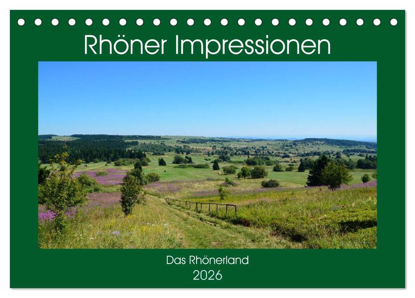 Rhöner Impressionen (Tischkalender 2026 DIN A5 quer) CALVENDO Monatskalender