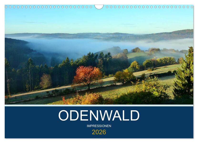 Odenwald - Impressionen (Wandkalender 2026 DIN A3 quer) CALVENDO Monatskalender