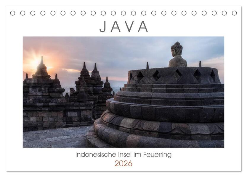 Java Indonesische Insel im Feuerring (Tischkalender 2026 DIN A5 quer) CALVENDO Monatskalender
