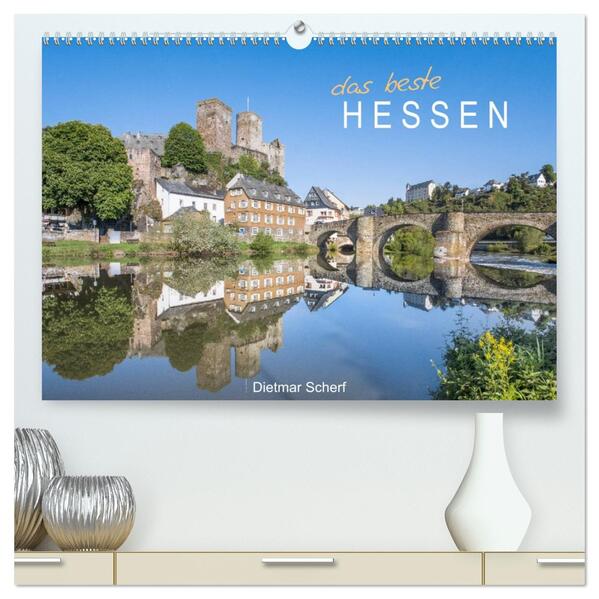 Das beste Hessen (hochwertiger Premium Wandkalender 2026 DIN A2 quer) Kunstdruck in Hochglanz