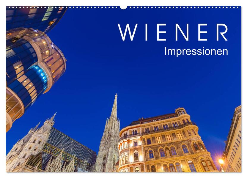 W I E N E R Impressionen (Wandkalender 2026 DIN A2 quer) CALVENDO Monatskalender