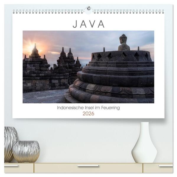 Java Indonesische Insel im Feuerring (hochwertiger Premium Wandkalender 2026 DIN A2 quer) Kunstdruck in Hochglanz