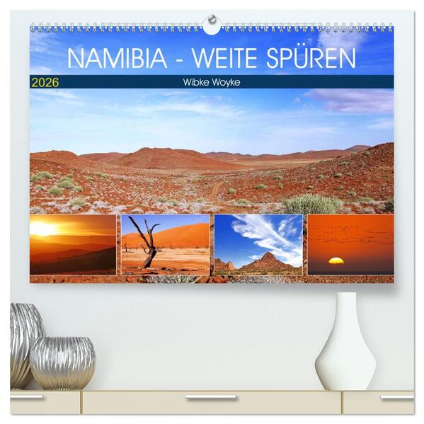 Namibia - Weite spüren (hochwertiger Premium Wandkalender 2026 DIN A2 quer) Kunstdruck in Hochglanz